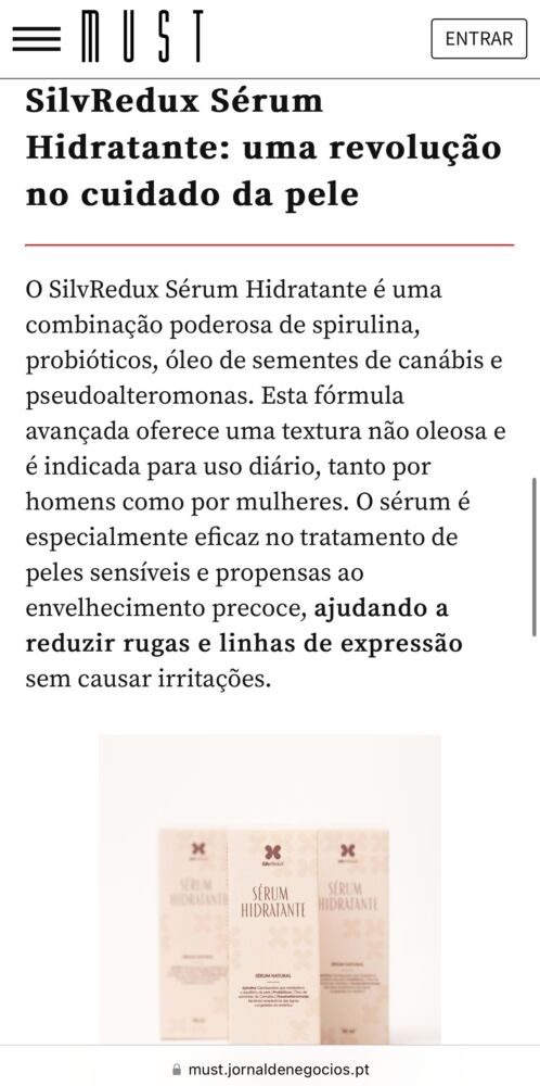 SilvRedux Sérum Hidratante Funcional , fotografia oficial SilvRedux